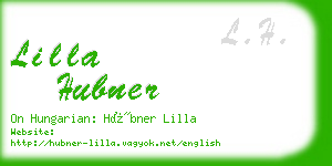 lilla hubner business card