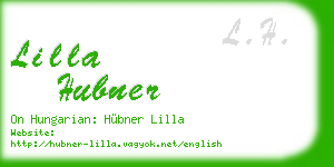 lilla hubner business card